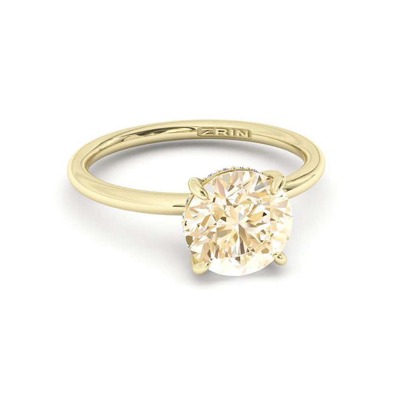 Verlobungsring ZRIN Modell 715-3 aus Gelbgold