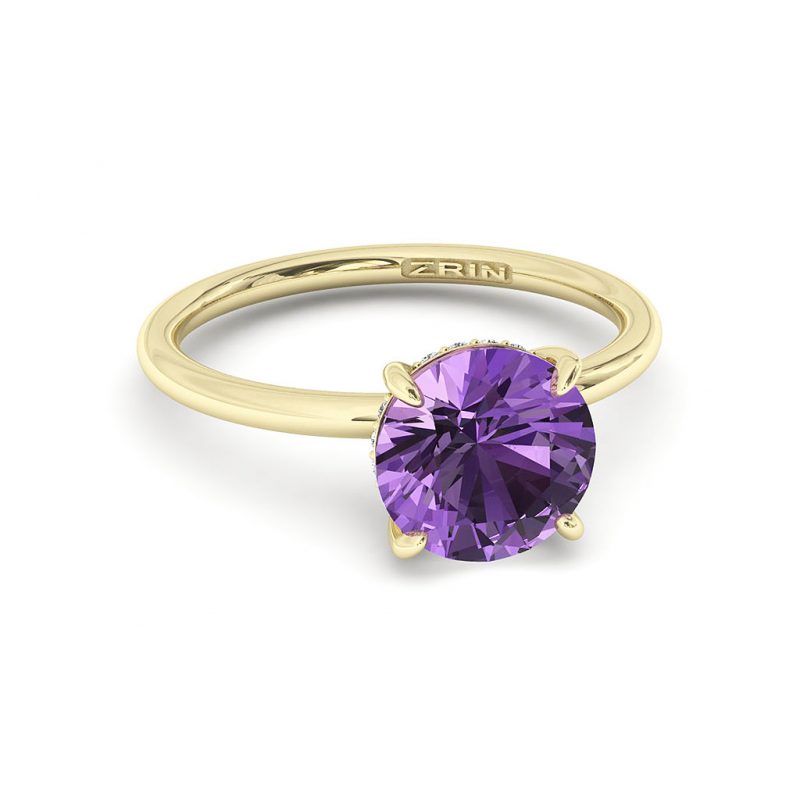 Verlobungsring ZRIN Modell 715-3 aus Gelbgold