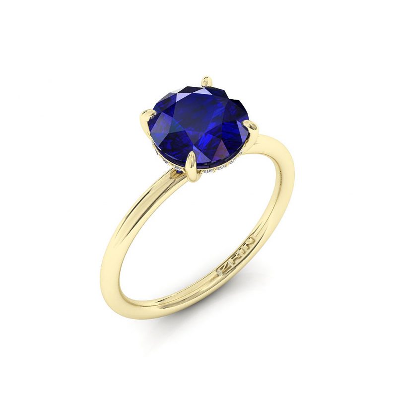 Verlobungsring ZRIN Modell 715-3 aus Gelbgold