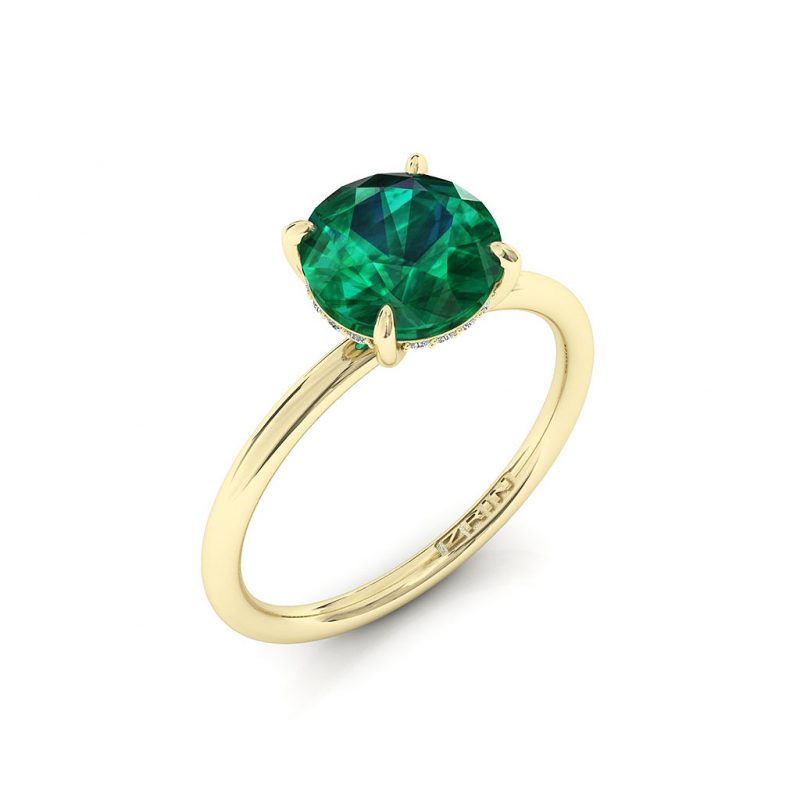 Verlobungsring ZRIN Modell 715-3 aus Gelbgold