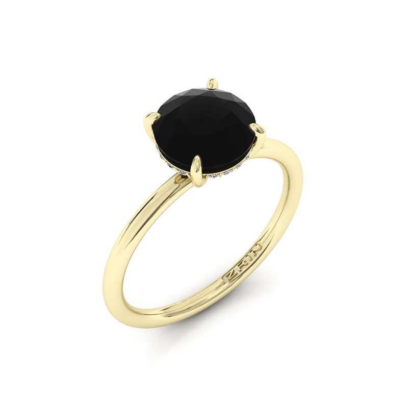 Verlobungsring ZRIN Modell 715-3 aus Gelbgold