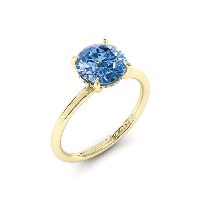 Verlobungsring ZRIN Modell 715-3 aus Gelbgold