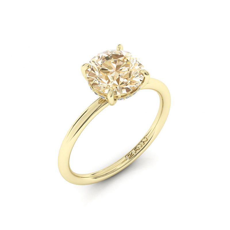 Verlobungsring ZRIN Modell 715-3 aus Gelbgold