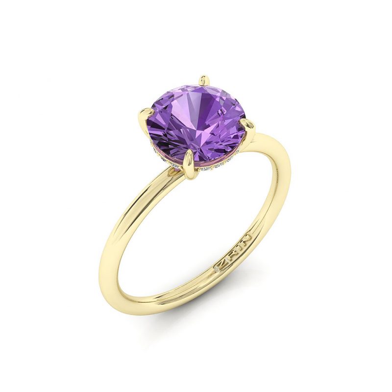 Verlobungsring ZRIN Modell 715-3 aus Gelbgold