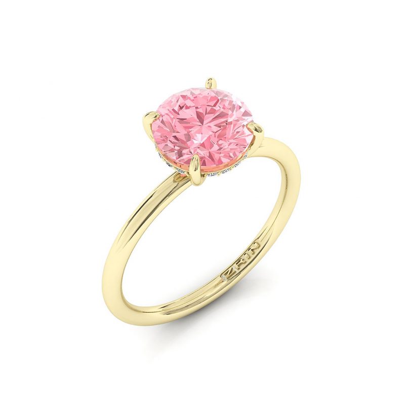 Verlobungsring ZRIN Modell 715-3 aus Gelbgold