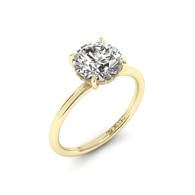Verlobungsring ZRIN Modell 715-3 aus Gelbgold