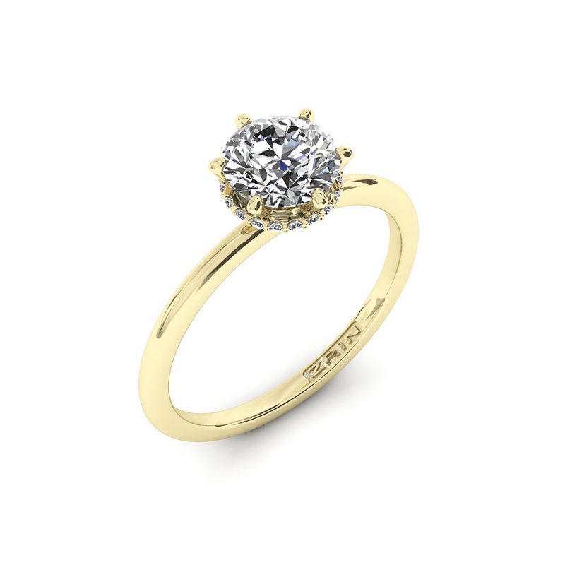 Verlobungsring ZRIN Modell 875 aus Gelbgold