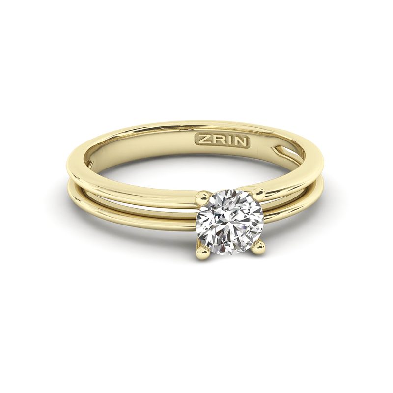 Verlobungsring ZRIN Modell 879 aus Gelbgold