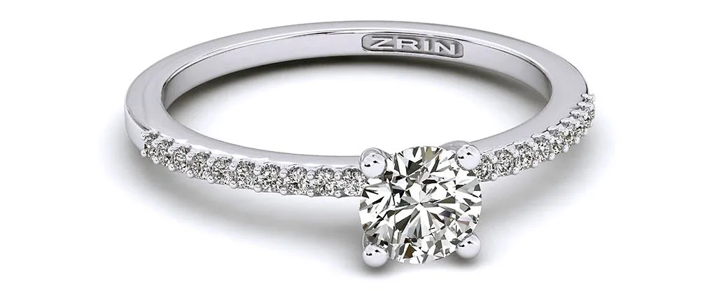 A ZRIN engagement ring with a diamond